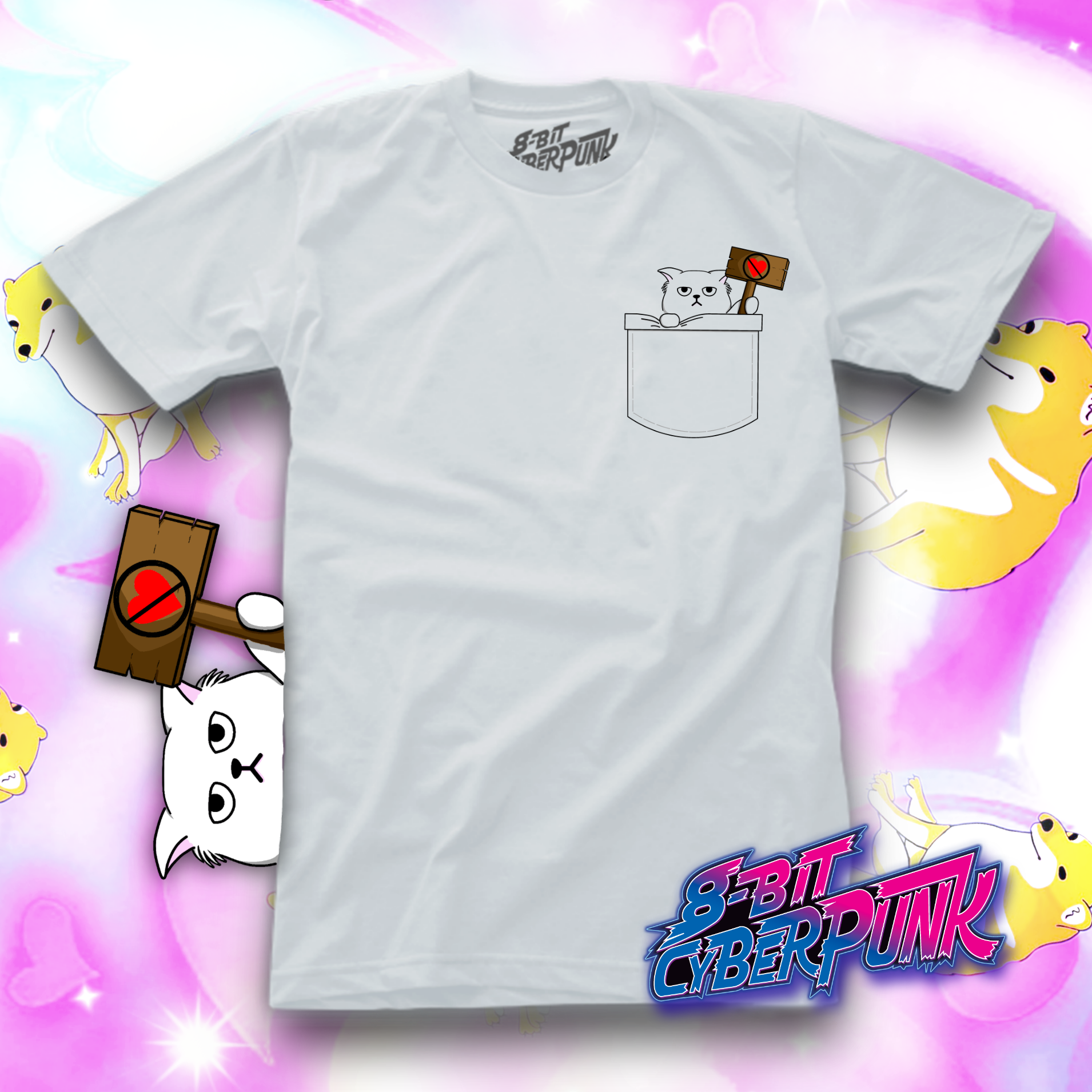 Grumpy Cat Love Black Multicolor