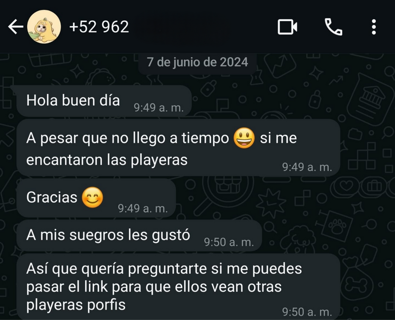 Verificado en Whatsapp