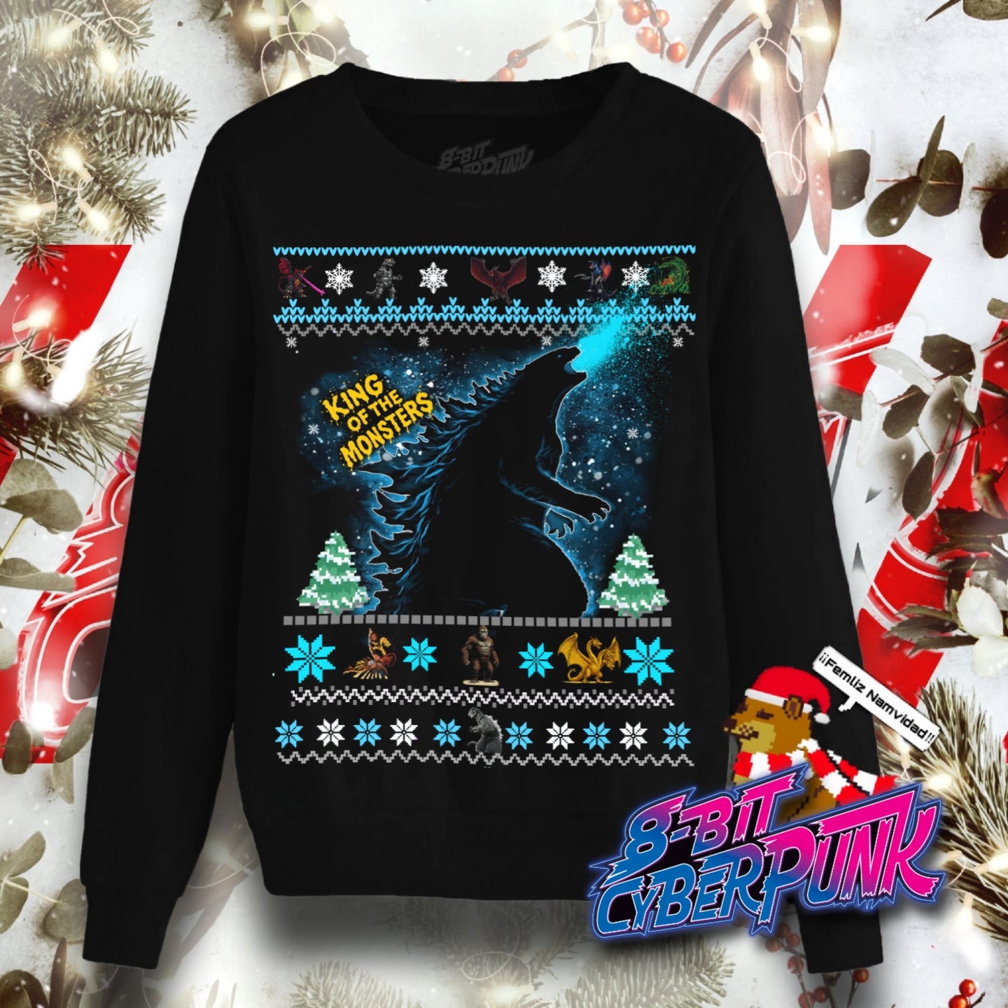 Ugly Sweater Godzilla